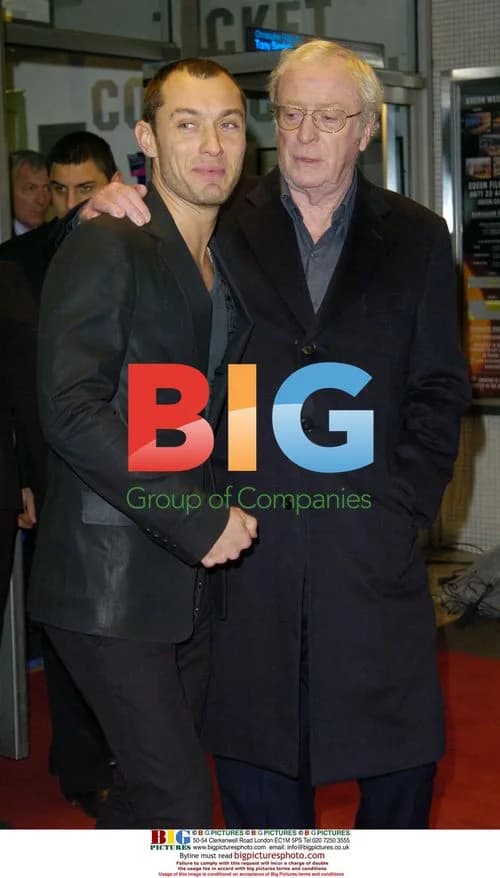 Jude Law and Michael Caine at Sleuth UK Premiere