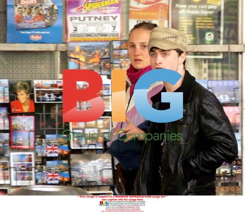 Daniel Radcliffe and Laura O'Toole Book Shopping