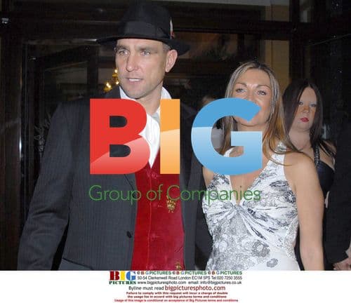 Vinnie Jones and wife Tanya at 'Strength and Honour' Premiere