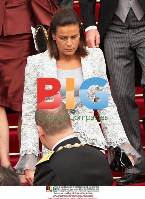 Prince Albert II and Princess Stephanie at Monaco National Day