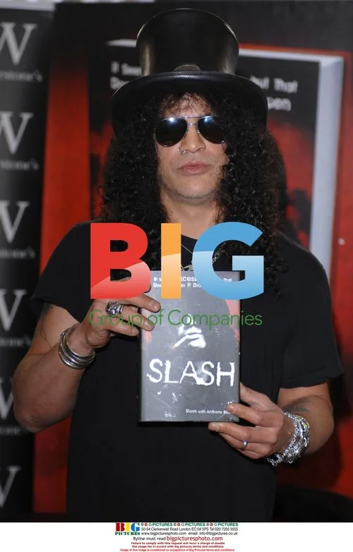 Slash Attends Book Signing in London