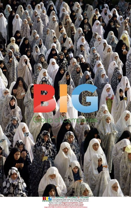 Iranian Women Pray at Eid Al-Fitr in Tehran