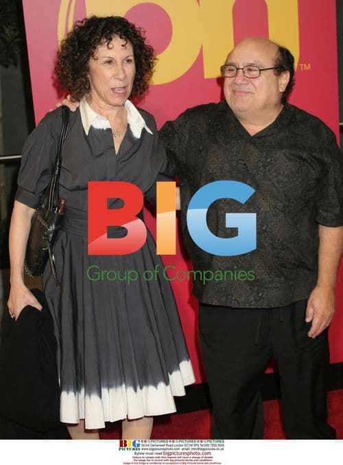 Danny DeVito and Rhea Pearlman at Planet Hollywood Grand Opening