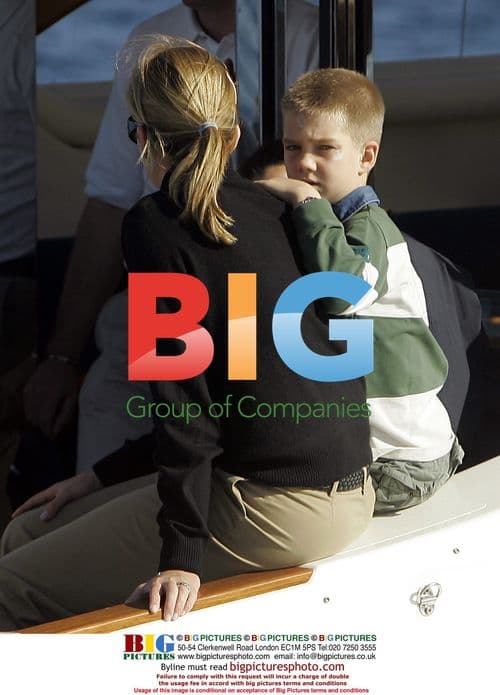 Infanta Cristina and Son on Yacht