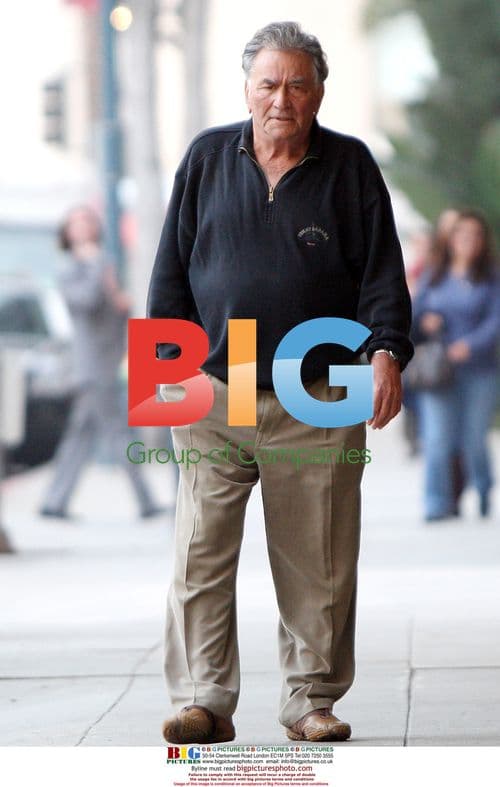 Peter Falk driving SUV in Beverly Hills