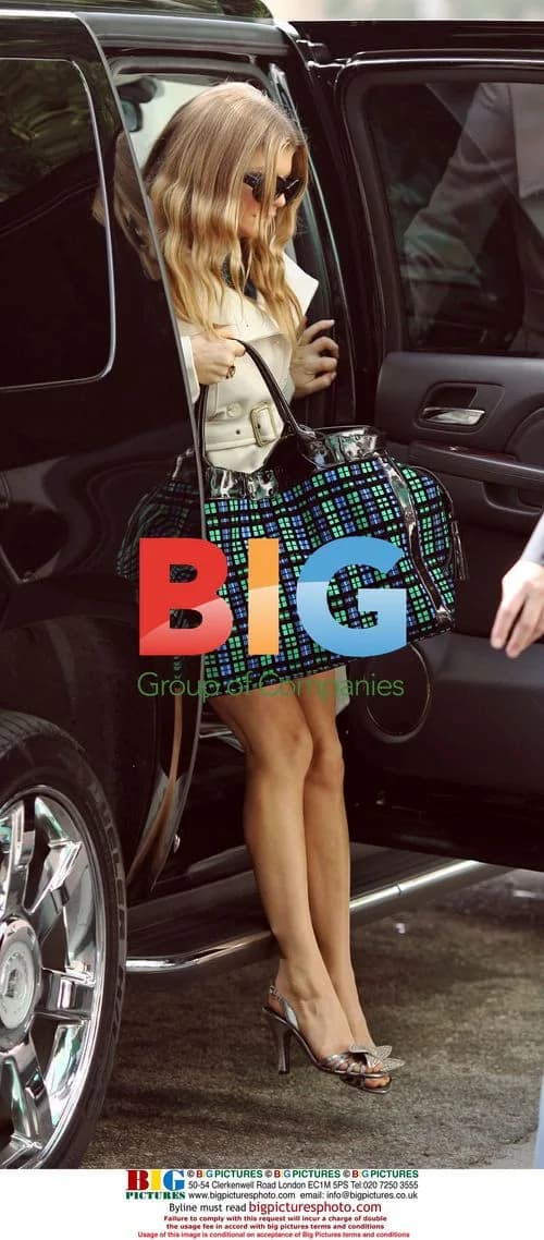 Fergie Leaving Home for Photo Shoot in Burbank