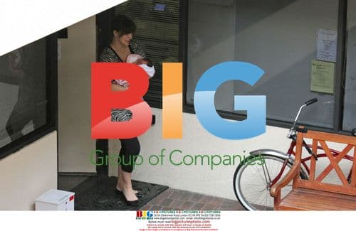 Milla Jovovich and family out with newborn