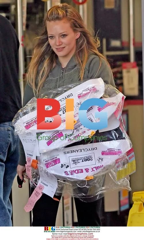 Hilary Duff Dry Cleaning