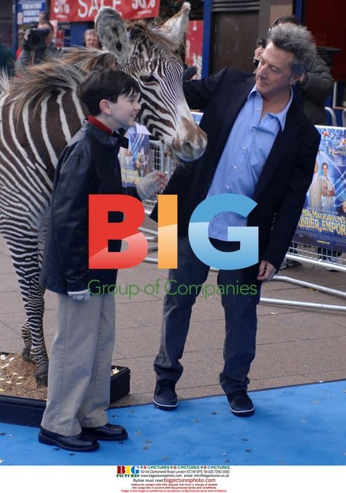 Dustin Hoffman and Zach Mills at 'Mr. Magorium' Premiere