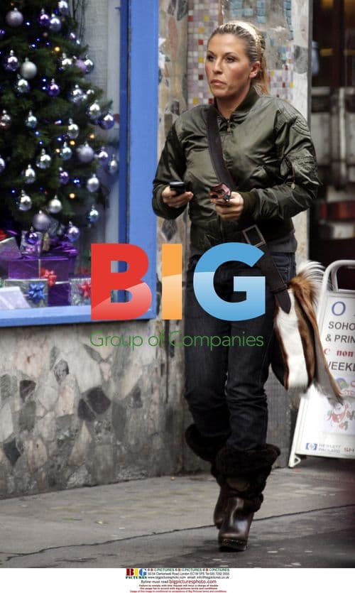 Jessie Wallace shopping for lingerie