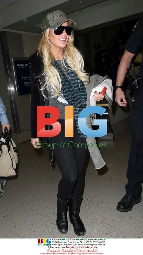 Lindsay Lohan and Riley at LAX