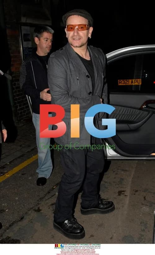 Bono from U2 after secret gig