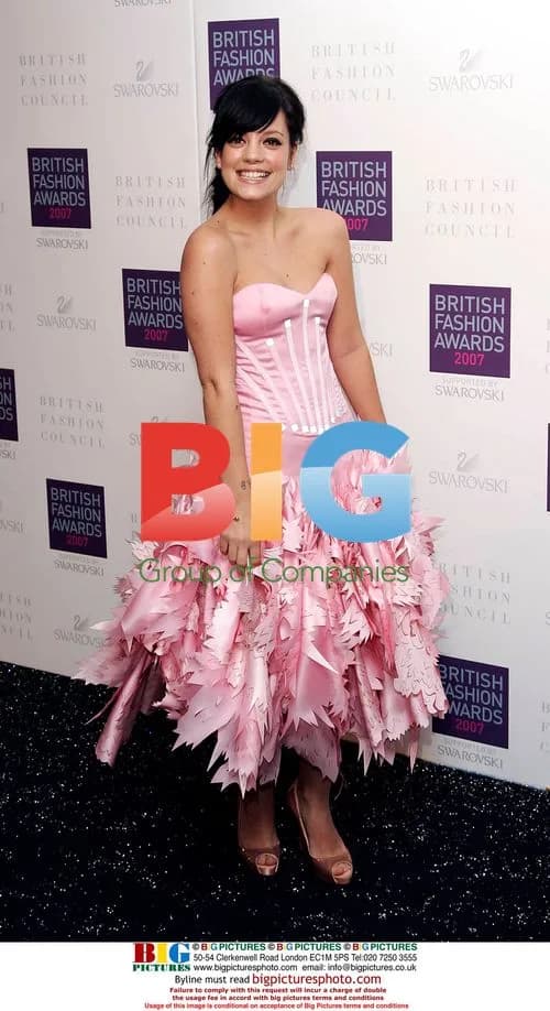 Lily Allen at British Fashion Awards 2007