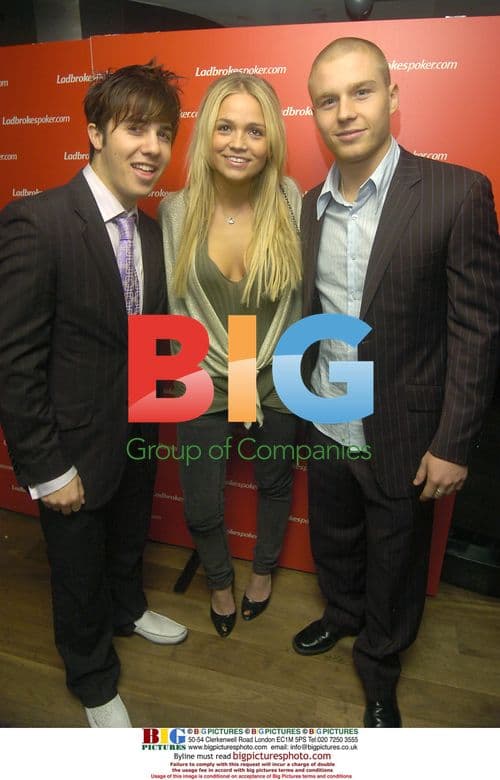 Celebs at Ladbrookes poker launch