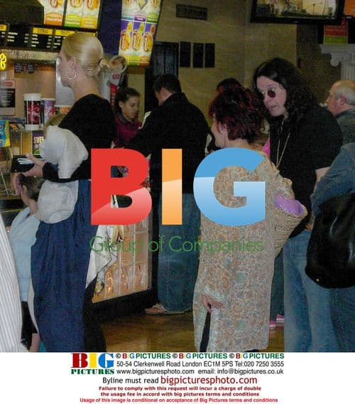 Ozzy and Sharon Osbourne at movie theater