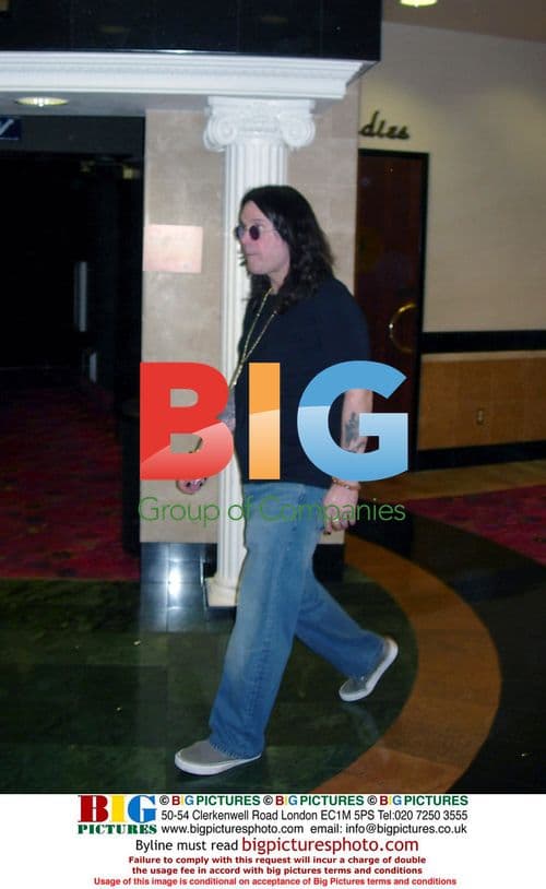 Ozzy and Sharon Osbourne at movie theater