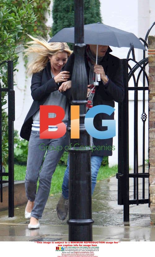 Kate Moss and Jamie Hince shopping in London