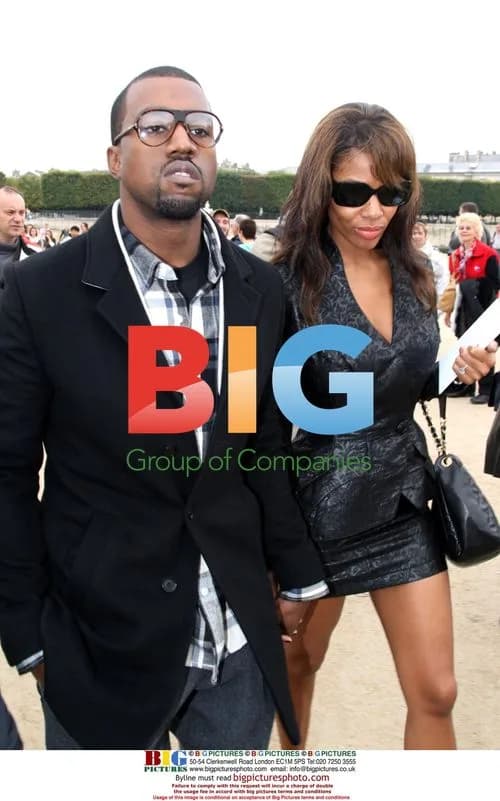 Kanye West & Alexis Phifer at Dior Fashion Show