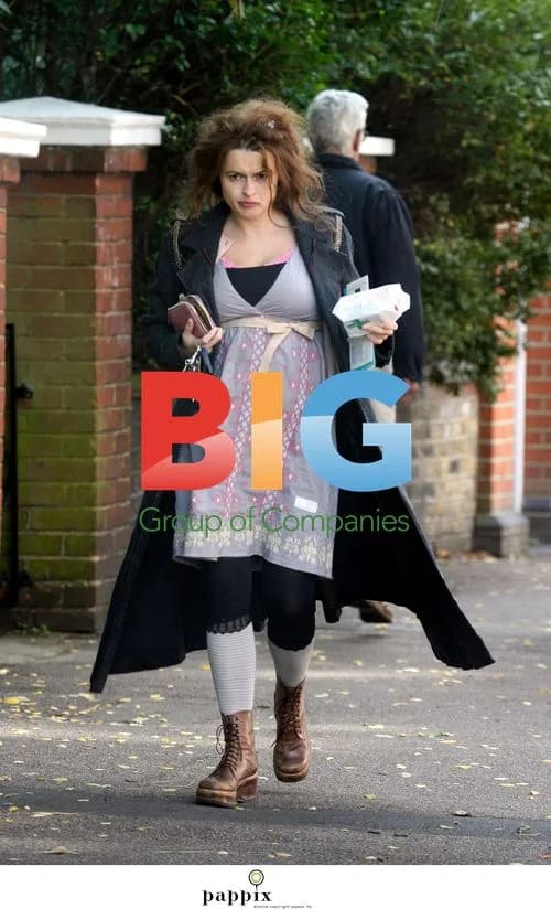 Helena Bonham Carter Pregnant in London