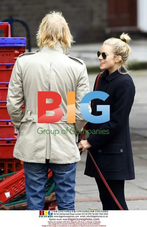 Sienna Miller and Rhys Ifans Walk Pups