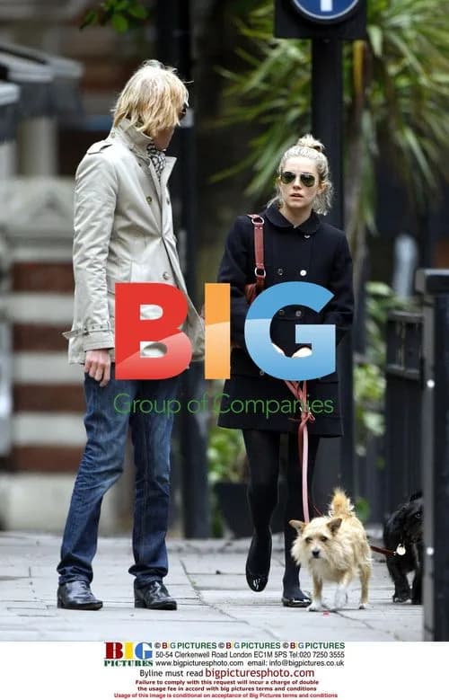 Sienna Miller and Rhys Ifans Walk Dogs