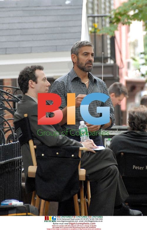 George Clooney filming 'Burn After Reading'