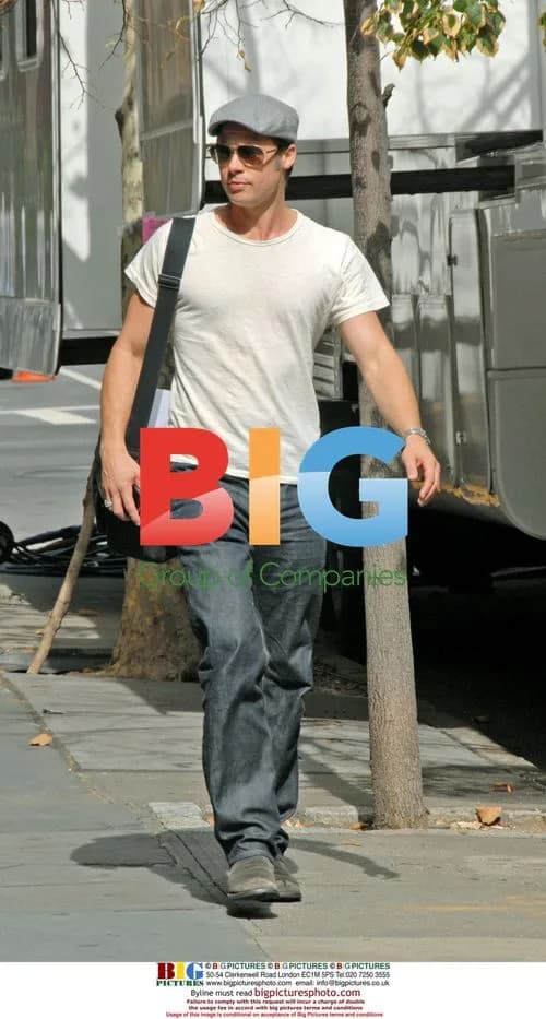 Clooney and Pitt on Burn After Reading Set