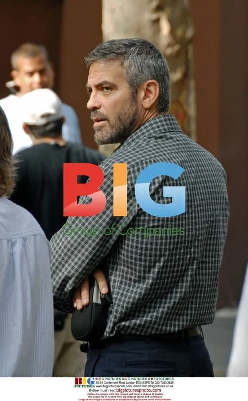 George Clooney on 'Burn After Reading' set
