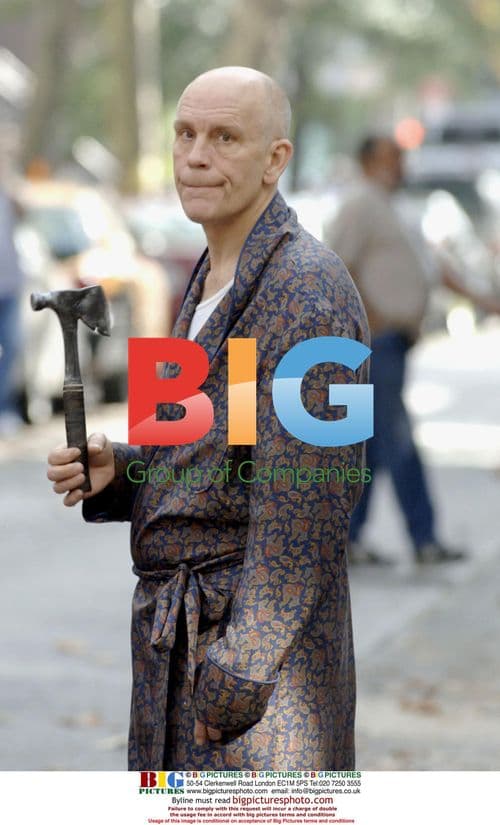 John Malkovich and Richard Jenkins on 'Burn After Reading' Set