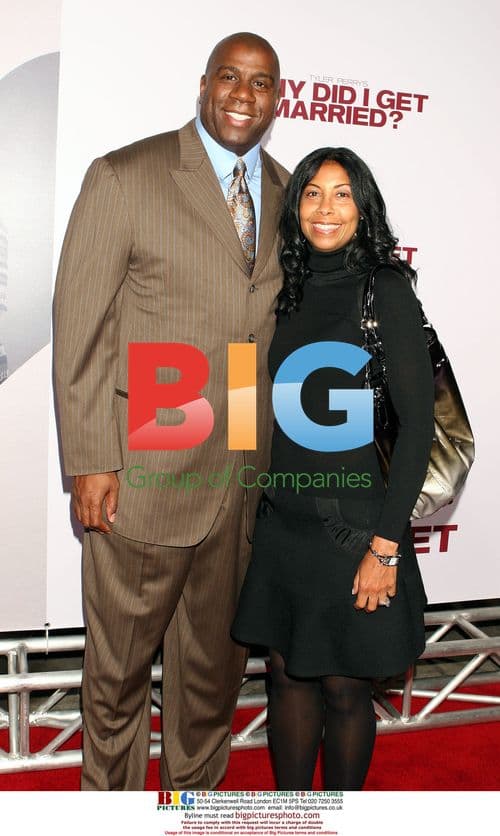 Magic Johnson and wife Cookie at 'Why Did I Get Married' premiere