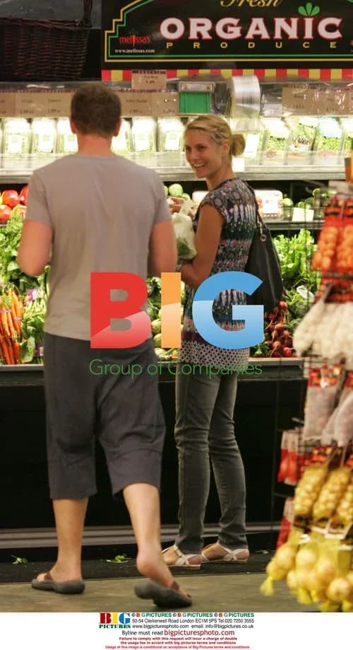 Heidi Klum shopping at Whole Foods