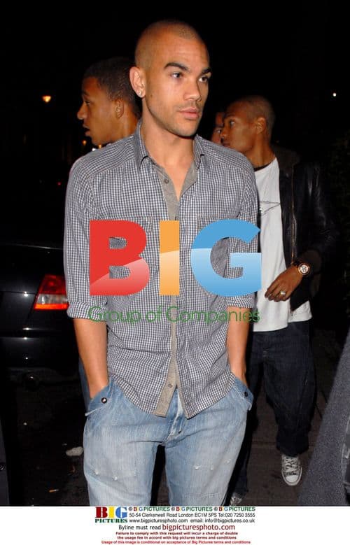 Footballer Kieron Dyer at London Club