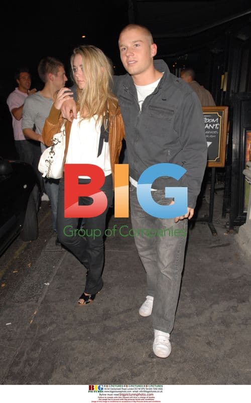 Kyal Marsh and girlfriend at Mahiki Nightclub