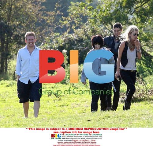 Kate Moss with Jamie Hince and Kelly Osbourne