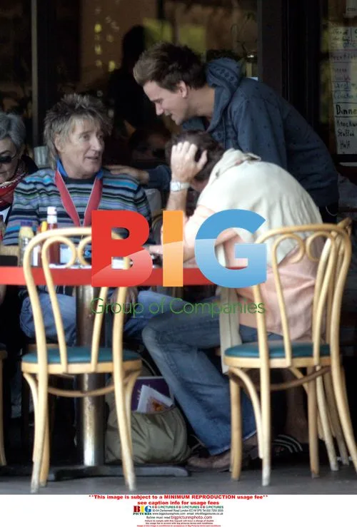 Rod Stewart Shows Off CBE Medal at Beverly Hills Brunch