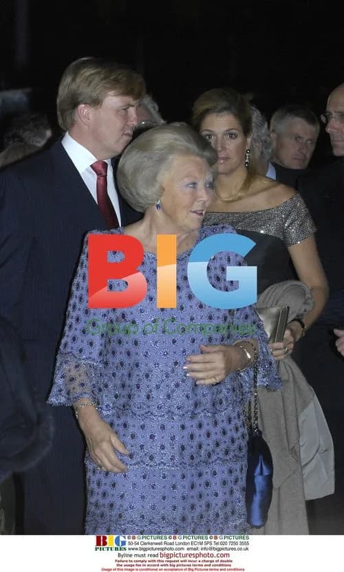 Queen Beatrix, Princess Maxima and Prince Willem Alexander attend concert