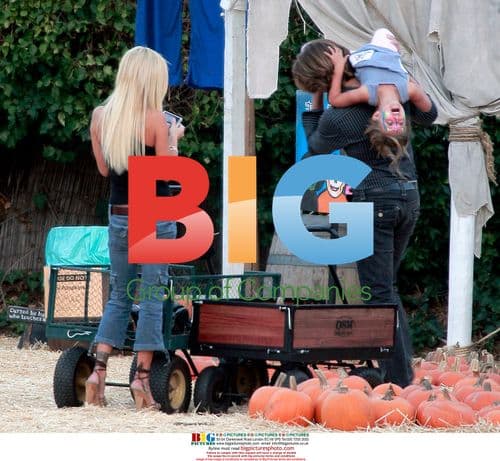 Shauna Sand and family at pumpkin patch