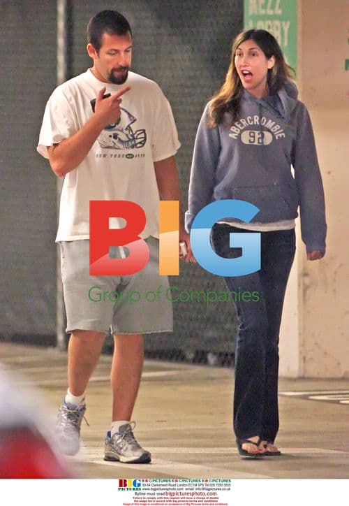 Adam Sandler and Jackie Sandler at Cedars-Sinai Hospital