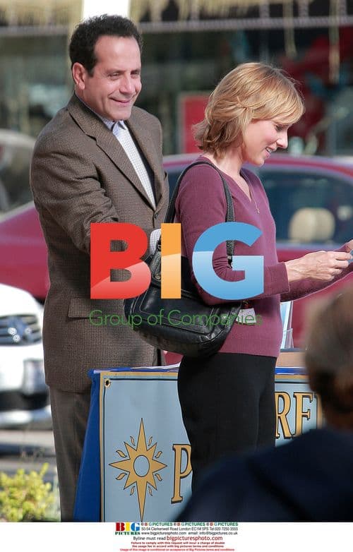 Tony Shalhoub on set of "Monk"