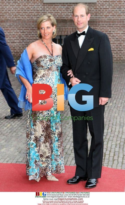 Sophie, The Countess of Wessex and Prince Edward at Prince of Orange's 40th