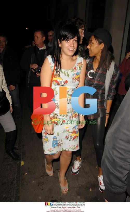 Singer Lily Allen enjoys night out at London Punk club