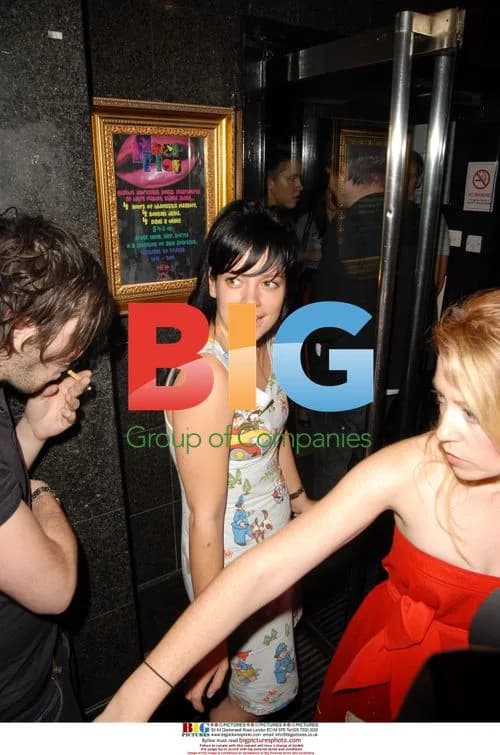 Singer Lily Allen at Punk Club in London