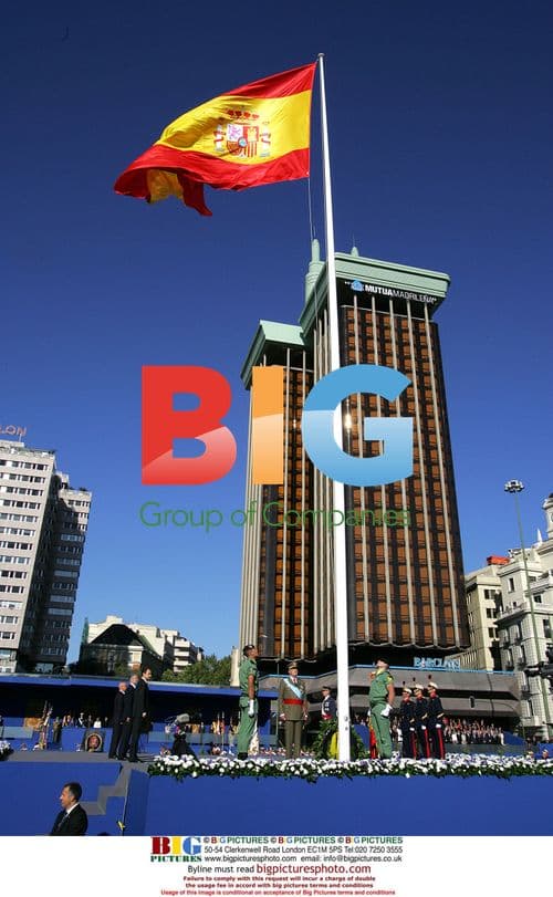 Spanish Royal Family at National Holiday Parade