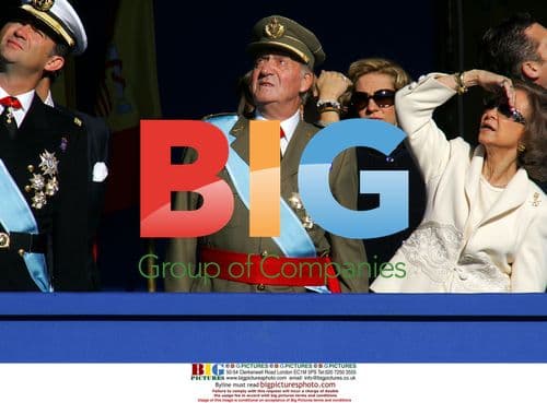 Spanish Royal Family at National Holiday Parade