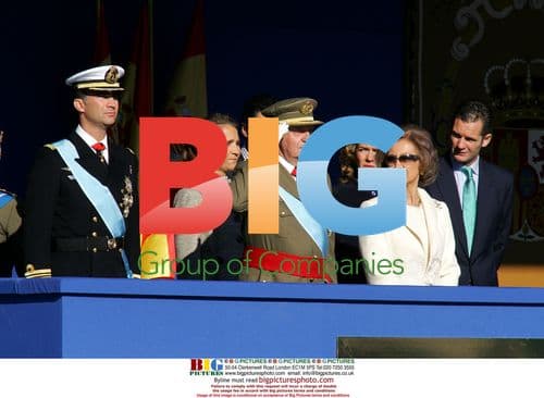 Spanish Royal Family at National Holiday Parade