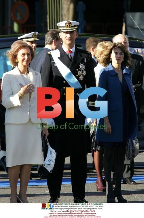 Spanish Royal Family at National Holiday Parade