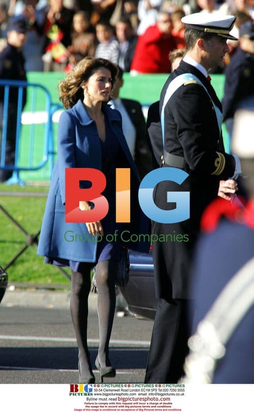 Spanish Royal Family at National Holiday Parade