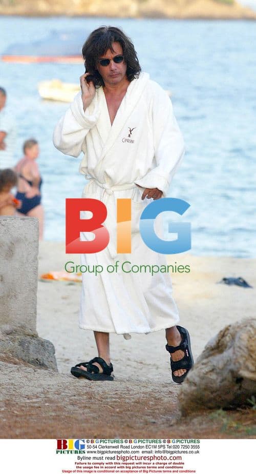 Jean-Michel Jarre on Beach in Saint-Tropez