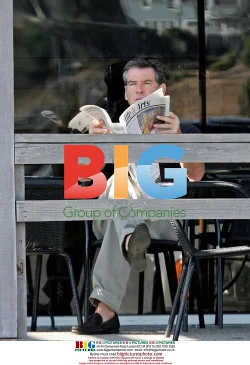 Pierce Brosnan with sons at Starbucks