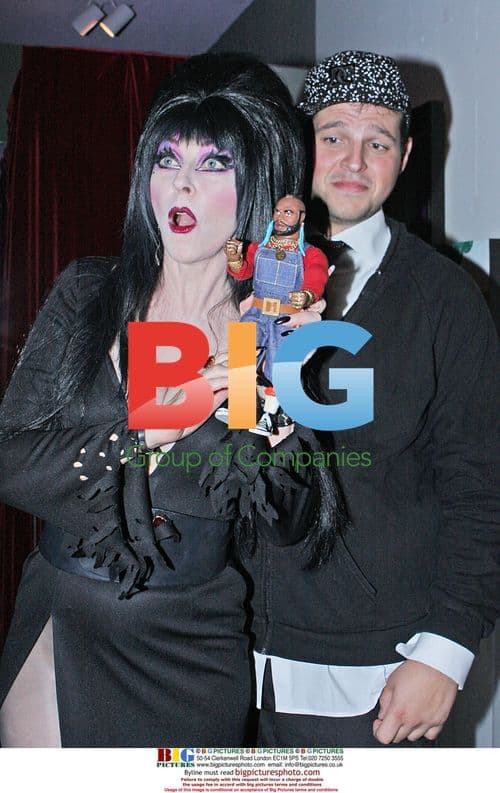 Elvira Supports Halloween Art Show